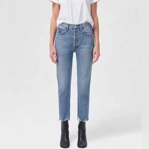 RILEY HIGH RISE STRAIGHT CROP IN- HAVEN size 29